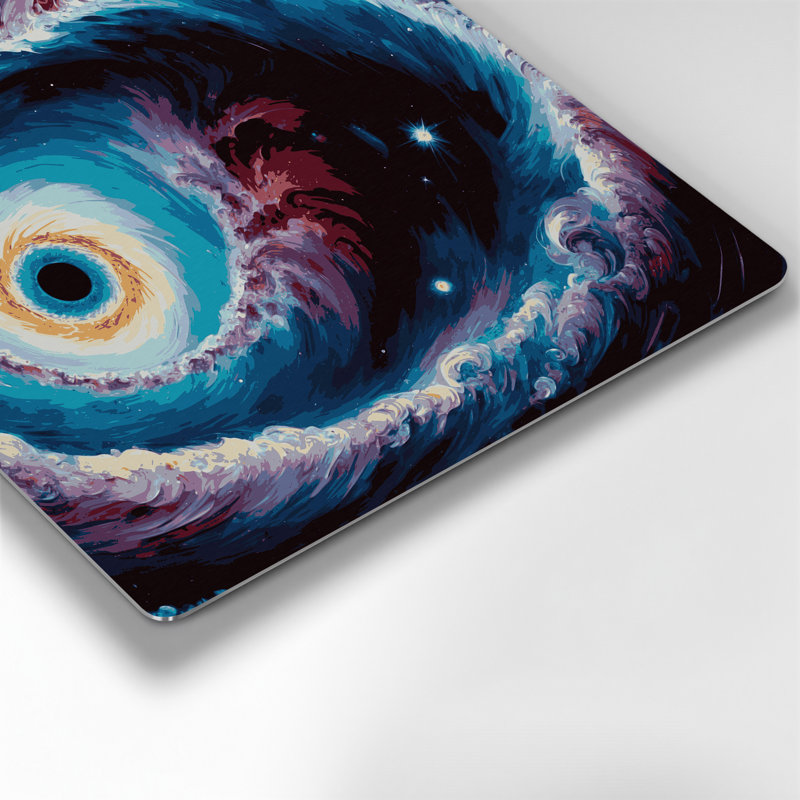 Art mural en métal mauve Space Helix, H 16 po x l 16 po