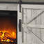 Meuble télé avec foyer électrique Lysle Farmhouse-415275978