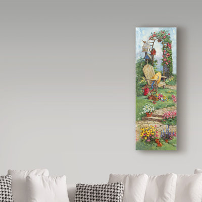 Down the Garden Path 2 - Wrapped Canvas Print