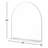 Keelin Metal Arch Wall Mirror with Shelves