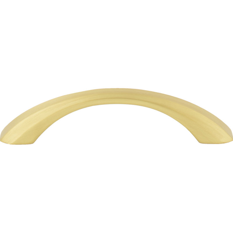 Wheeler Bar Pull, 3 3/4", Brushed Gold