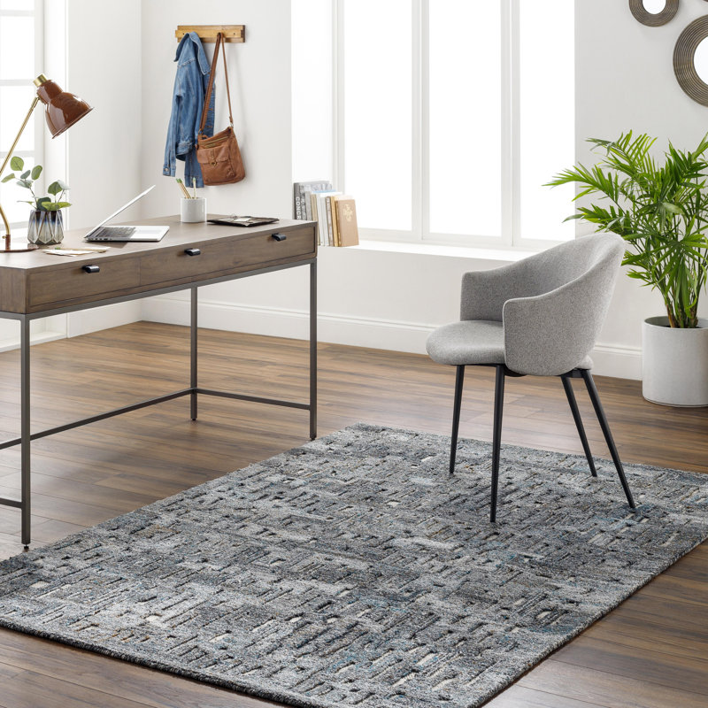 Hand Tufted Area Rug in Yellow, Runner 2'6" x 8'