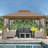 13 Ft. W x 11 Ft. D Steel Patio Gazebo-96070367