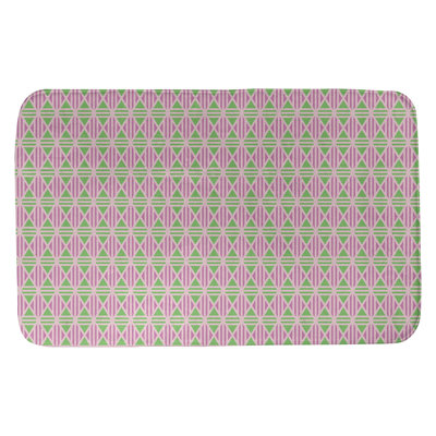 Tapis de salle de bain lineed diamants Leffel