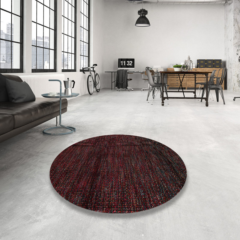 Abstract Indoor Rug, Round 5'
