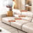 Minimalist modern in-line sofa set