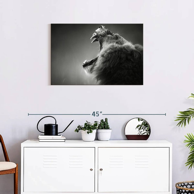 Lion Maw, 20" H x 30" W