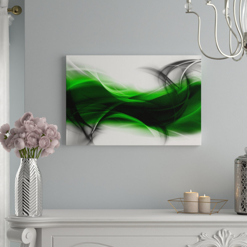 Sensation Glass Art, 80 cm H x 120 cm W, Red/Black