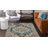 Devonshire Blue Ornamental Medallion Area Rug-729546590