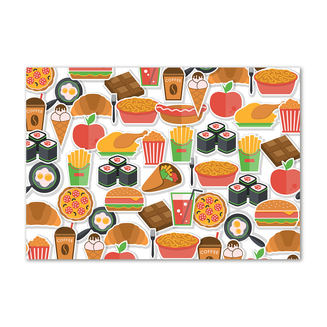 Fast Food - Kunstdrucke auf Leinwand - Wrapped Canvas