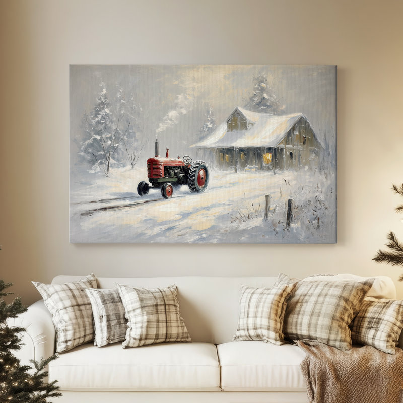 Snowige Carol - Toile tendue avec châssis de qualité supérieure, H 12 po x l 18 po