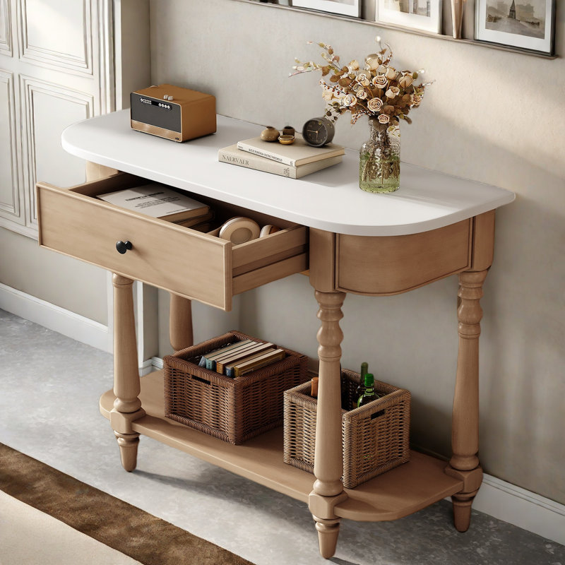 Table d'appoint 36 "pour le couloir, Beige