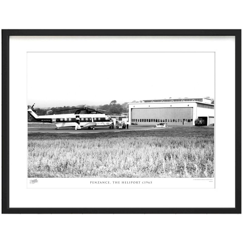 Penzance, The Heliport C1965 - Single Picture Frame Print, 28cm H x 36cm W x 2.3cm D