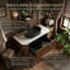 Meuble-lavabo mural simple 36 po avec plateau en marbre 36 po-1733350403