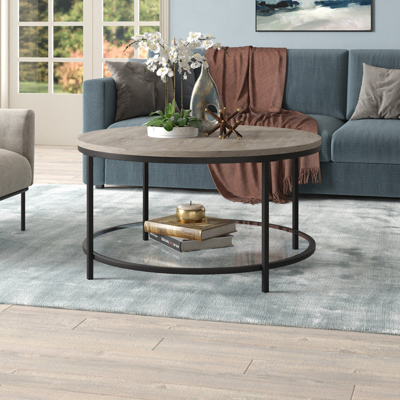 Sevilla Coffee Table, Antiqued Gray Oak