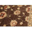 Tapis décoratif en laine de conception unique noué à la main New Age 4 pi 1 po x 6 pi 1 po Deztini Ivoire/brun