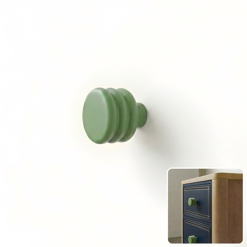 ROUS Hardware Mid-Century Modern Honey Comb Knob, Olive (Green)