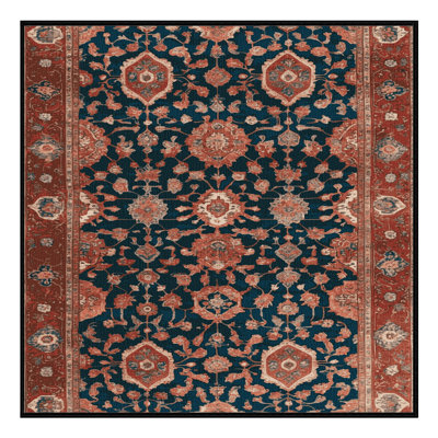 Machine Washable Persian Brown Area Rug