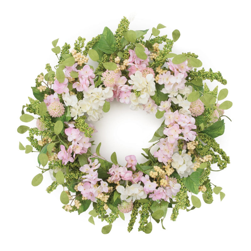 Couronne florale mixte 22 pouces