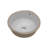 15.75"X15.75" White Ceramic Round Undermount Bathroom Sink With Overflow