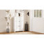 Armoire à chaussures étroite avec 3 tiroirs rabattables, armoire de rangement pour chaussures, blanc-1103237630