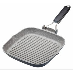 Jean-Patrique Griddle Me This, Cast Aluminium Griddle Plate for Stove Top &  6 Stainless Steel Skewers Lighter than Cast Iron, BBQ-Style Cooking All