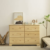 Isabela 6 Drawer Solid Wood Double Dresser