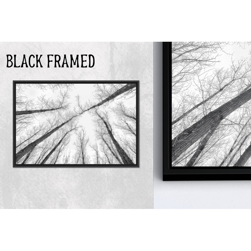 Art moderne imprimé sur toile arbre noir et blanc moderne, décoration murale élégante, 1P, 35,5 po H x 47,3 po l
