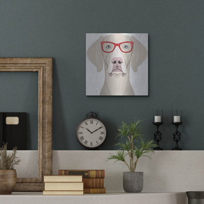 " Weimaraner Wearing Hipster Glasses 2 " by Furbaby Affiliates