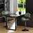 Jaquela Swivel Bar Stool of 1/2, Counter Height Bar Stools with Back and Footrest, Adjustable Counter Stools 24" to 33", Faux Leather Modern Stools for Kitchen Island-1582365123-1568819707