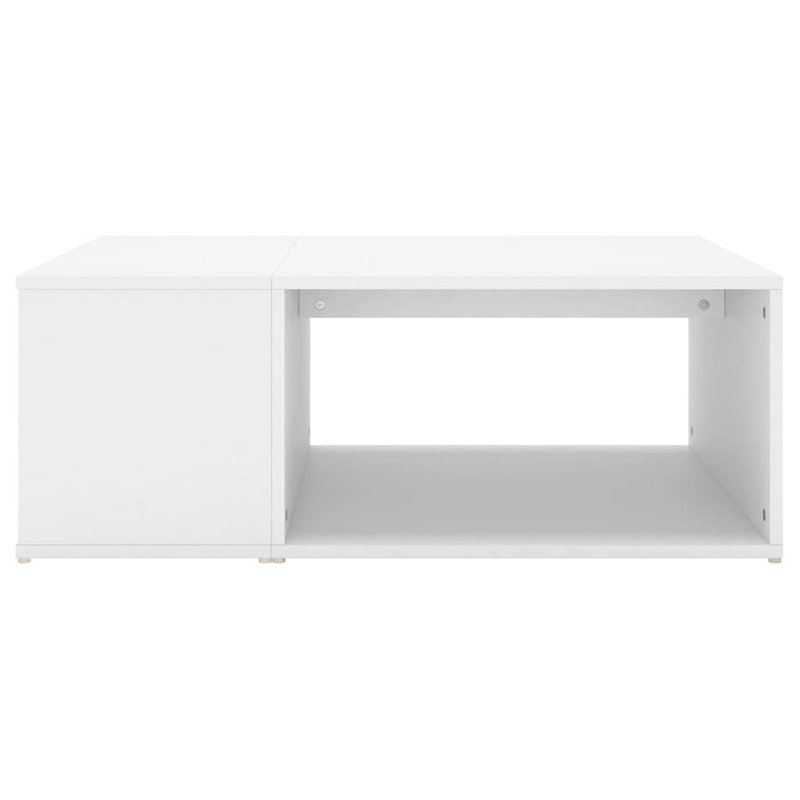 Ampelius Manufactured Wood Frame Single Coffee Table with Storage, White