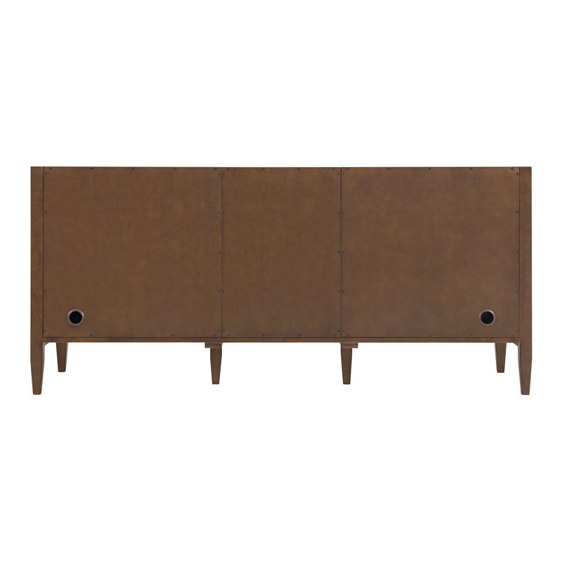 Myrrin 72'' W Double Vanity, Mid-Century Walnut, Eternal Jasmine Pearl