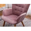 Fauteuil d'appoint avec repose-pieds Rafael-106775441