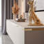 Anthone TV Stand 180 cm, Cashmere with Gold Legs