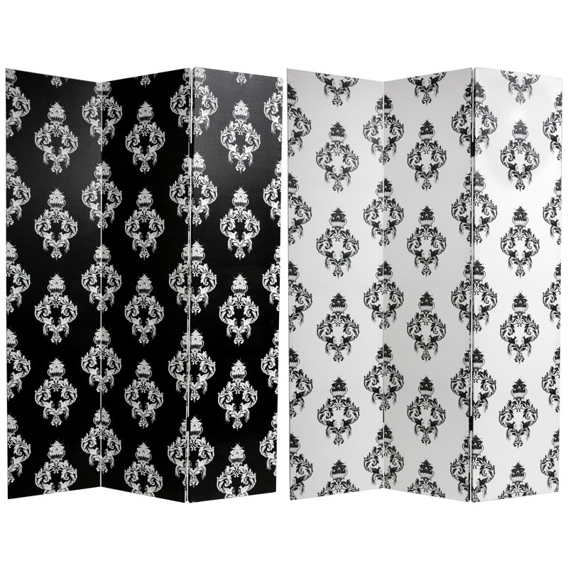 Cloison pliante Adja, 6, Black/White