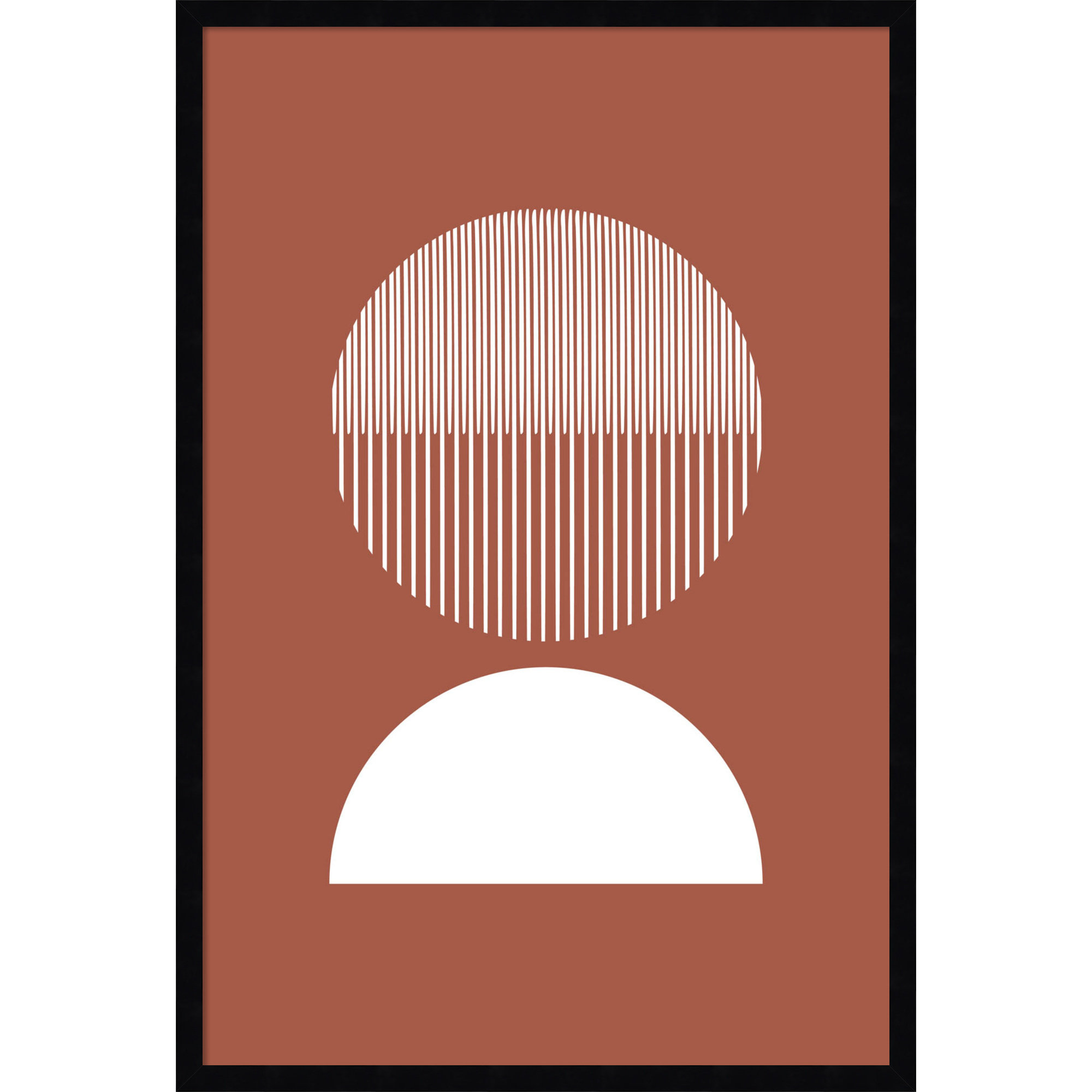 Mid 41 By Jacob Goossen, 33" H x 23" W x 1" D, Black