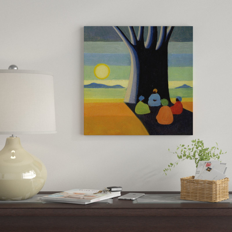 « the meeting », impression sur toile, H 26 po x l 26 po x P 1,5 po, Toile tendue, Pas de tapis