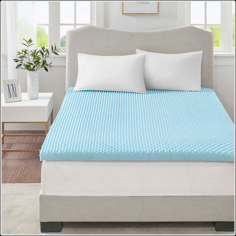Surmatelas hypoallergénique réversible toutes saisons, Très grand californien