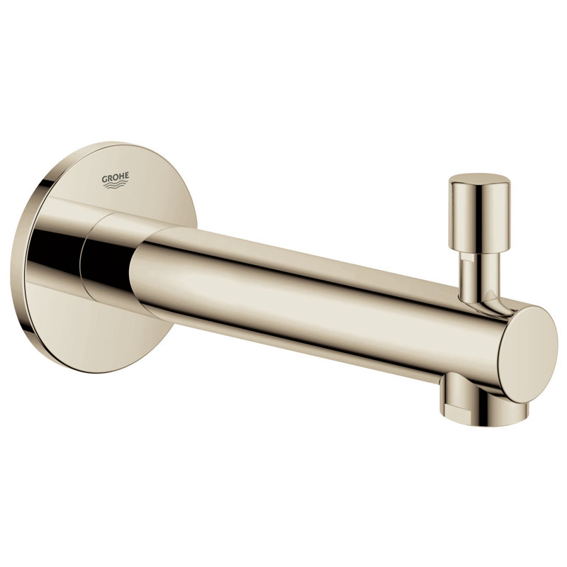 Concetto™ Single Handle Wall Mounted Tub Spout Trim with Diverter, Polished Nickel Infinity