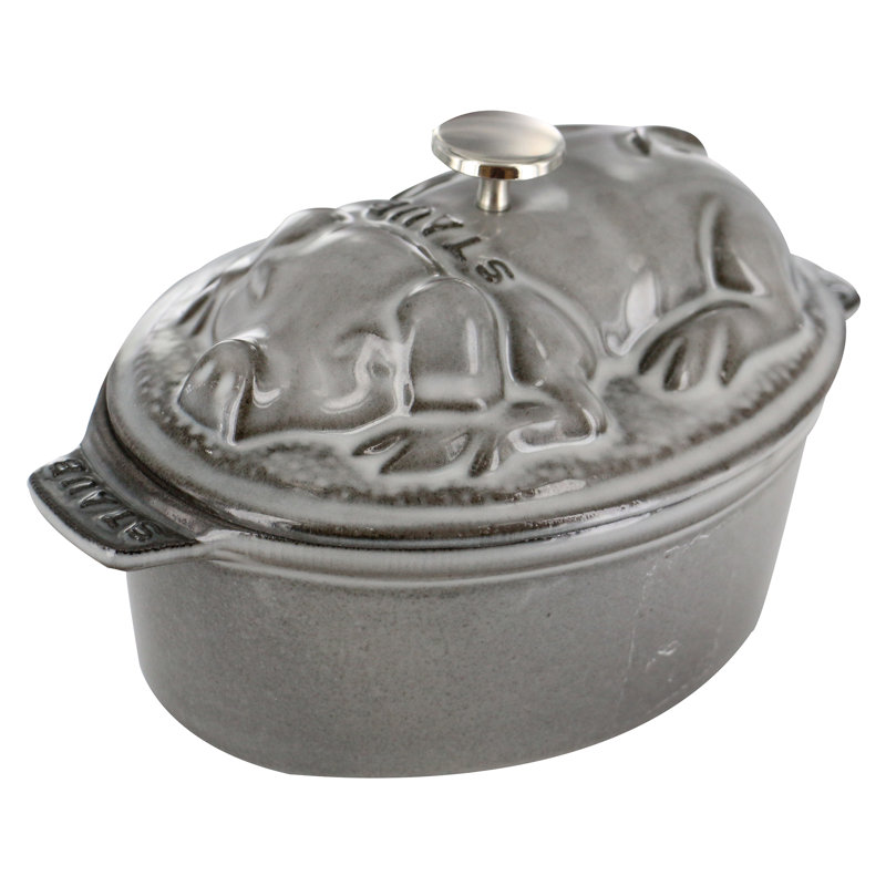 Staub Cast Iron 1.06-qt Pig Cocotte