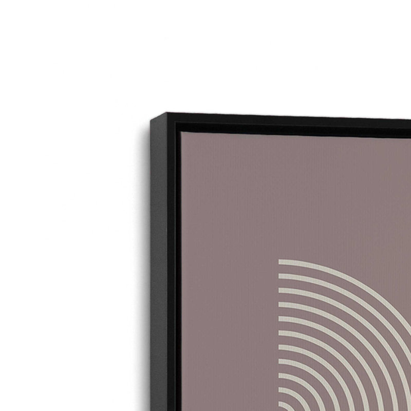 «Warm Taupe Bauhaus Composition affiche II», reproduction sur toile , H 18,75 po x l 12,75 po, Noir satiné