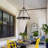 Fallan Wagon Wheel Black 6-light Metal Round Rustic Chandelier