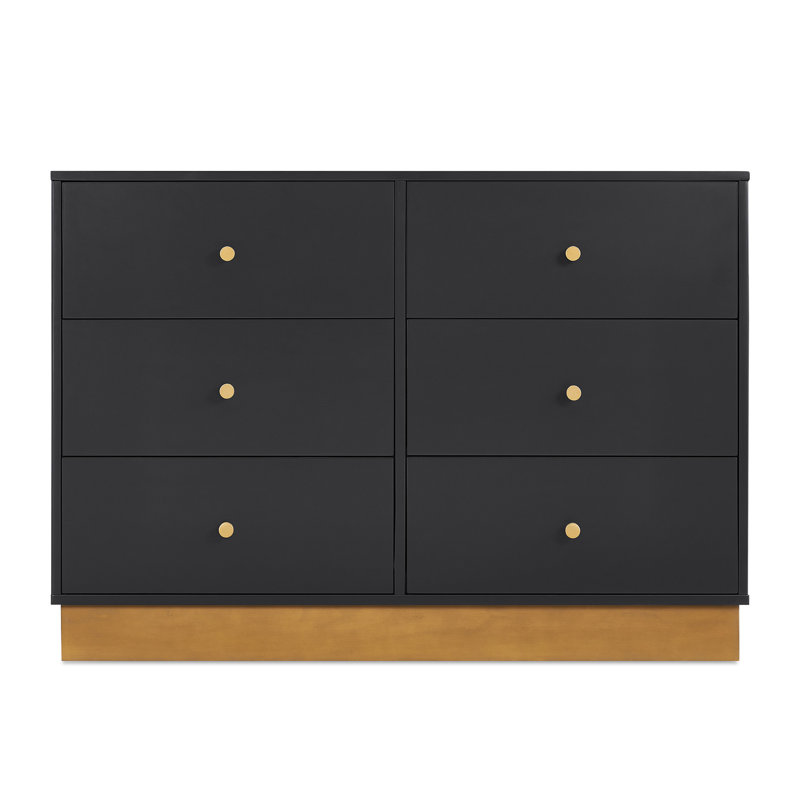 Delta Children James 6 Drawer Dresser, Gray