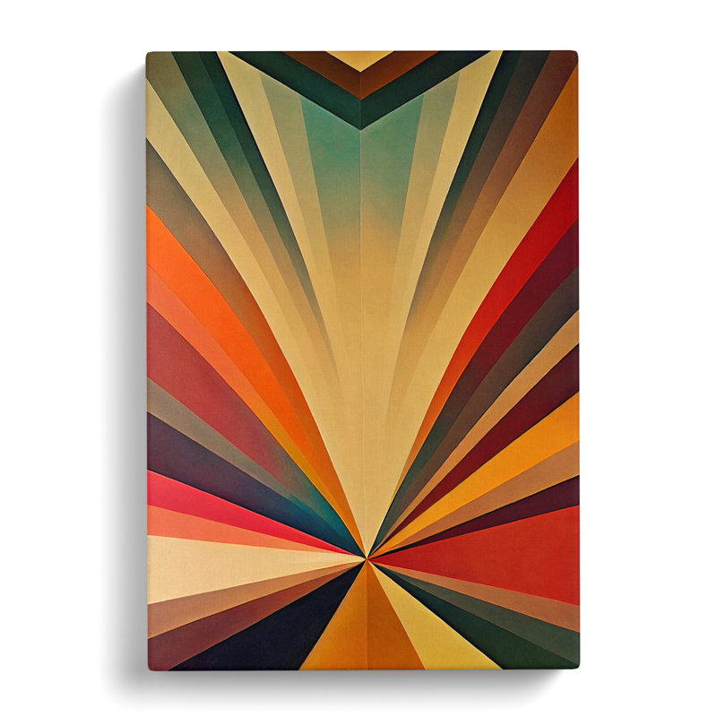 Anylah Sunset Art Deco - Wrapped Canvas, 50cm H x 35cm W