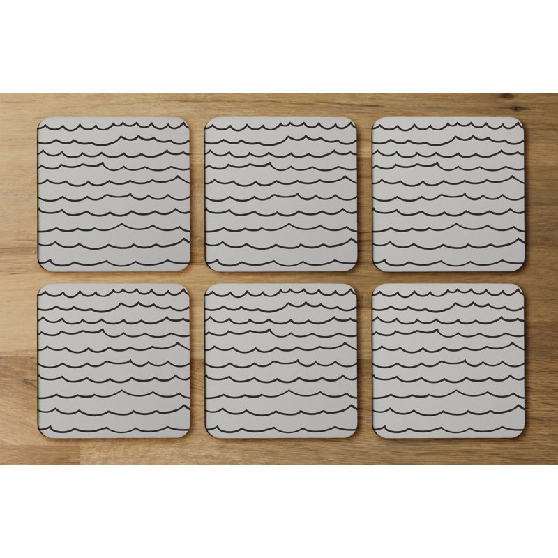 Square 6 Piece Coaster Set