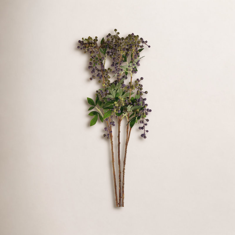 Artificial 38" Berry Spray, 3 per Pack, Violet