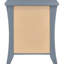 Table de chevet grise avec tablette et 2 tiroirs - rangement fonctionnel moderne de 24,6 po Espace élevé