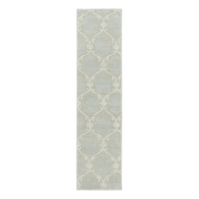 Hand Knotted Silk Geometric Area Rug