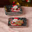 Ensemble de 4 assiettes de Noël en céramique de Noël avec 4 décorations de Noël assorties au Père Noël Whimsy