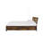 Rustic Oak & Black Finish E. King Bed With Storage
